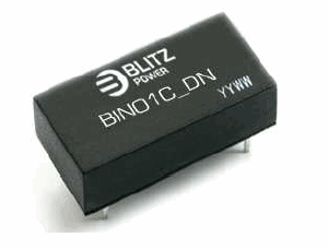 BIN01C-2412DN, 1 Вт Нестабилизированные изолированные DC/DC преобразователи, узкий диапазон входного напряжения, два выхода